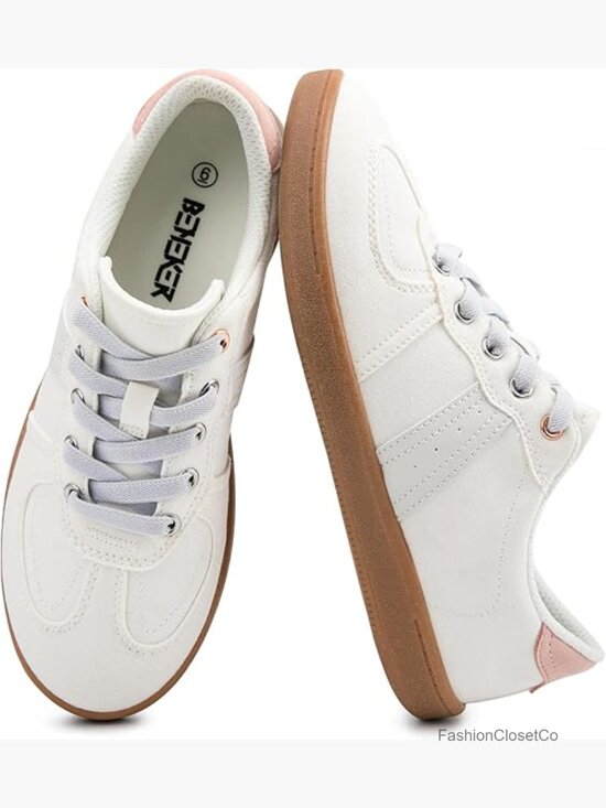Shoes - Slip On Canvas Fashion Sneakers - Comfortable Low Top Walking Tennis Shoes